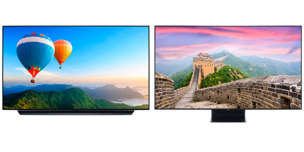 Two televisions